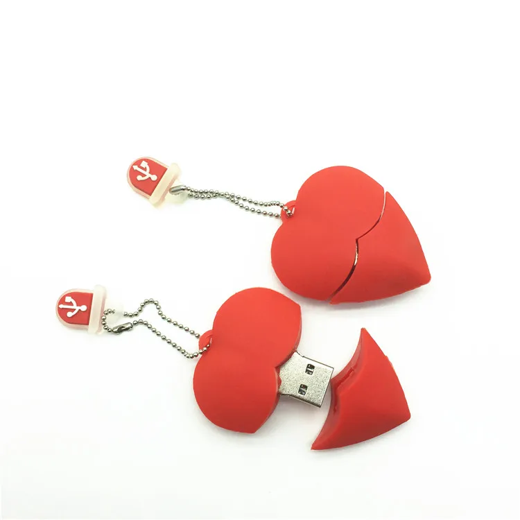 High Speed USB 3.0  Red heart wedding gift USB 3.0 Flash  Memory Drive Stick Pen/Thumb usb flash drives 4gb 8gb 16gb 32gb 64gb