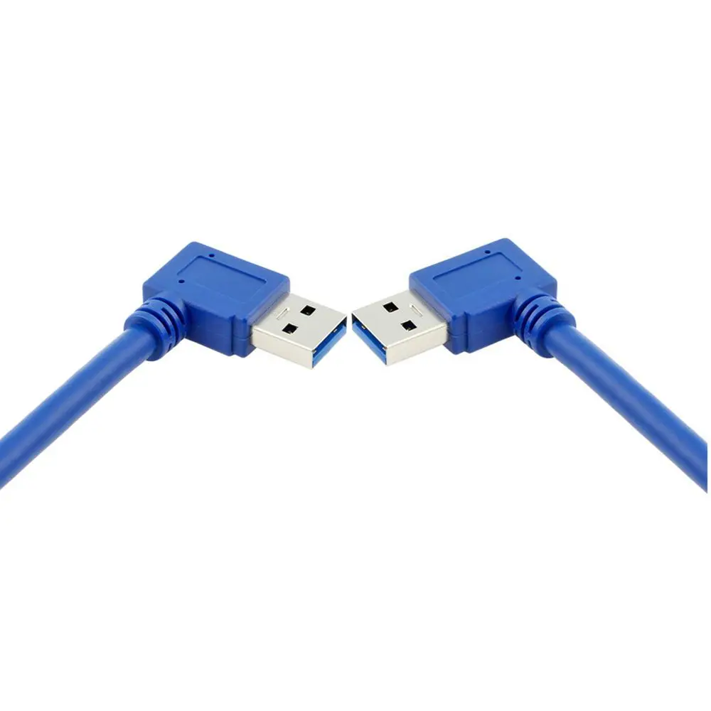 팔꿈치 USB3.0 남성-공용 모바일 하드 디스크 데이터 라인 왼쪽 및 오른쪽 굽힘 측면 라인 30CM 50CM