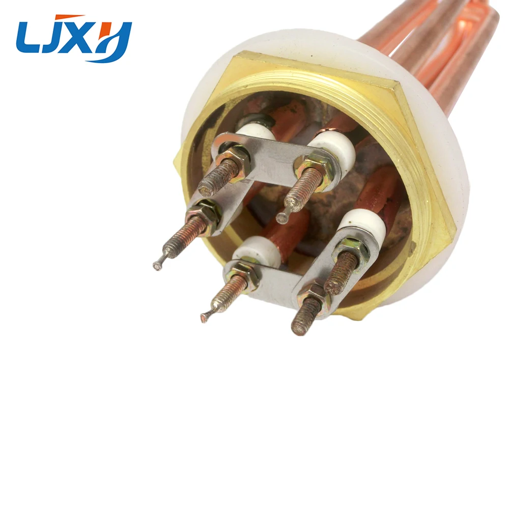 LJXH DN40(47mm) Water Heater Element for Boiler 110V/220V/380V Copper Thread Copper Tube 3KW/4.5/6/9/12