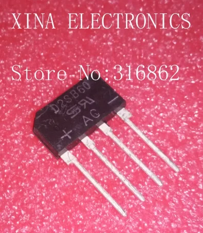 

D2SB60 D2SB D2 SB60 Rectifier DIP ROHS ORIGINAL 10PCS/LOT Free Shipping Electronic Components kit
