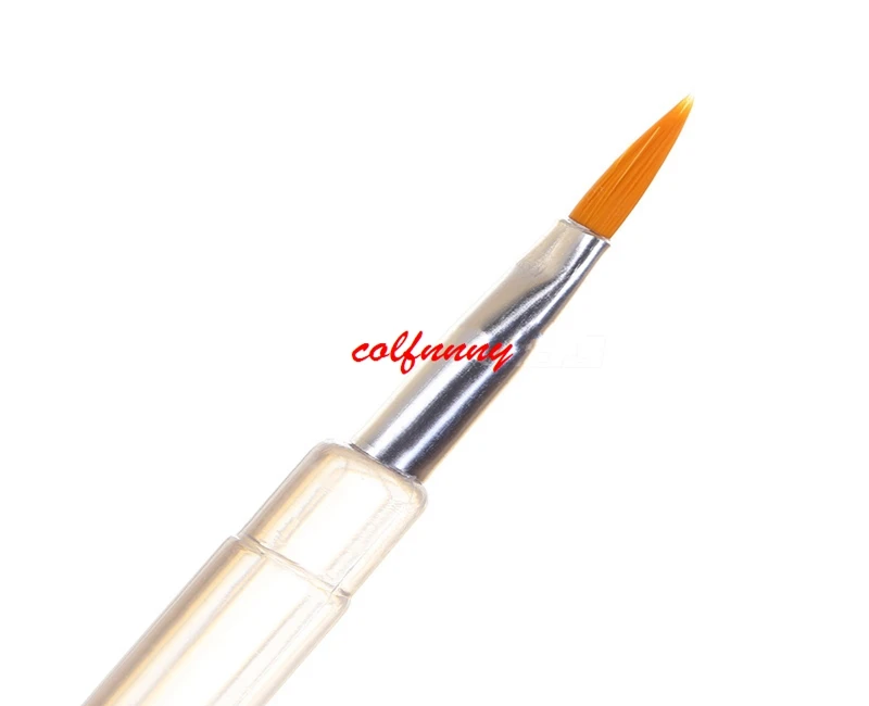 1000pcs/lot Fast Shipping Newly Transparent Clear Handled Eyeliner Lip Eye Liner Makeup Brushes Tool Brushes for Makeup