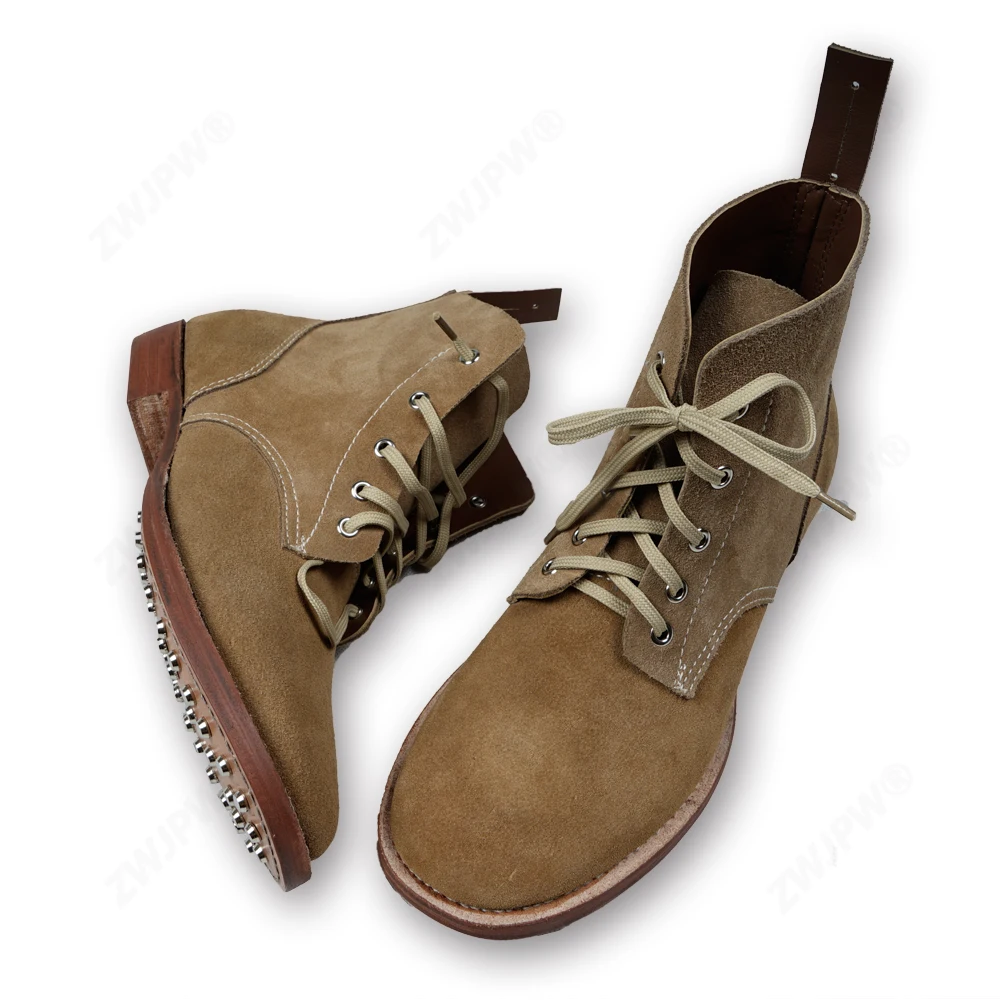 WW2 HIGH QUALITY Boots Made Of Pure Cowhide Bottom Nail Hoof