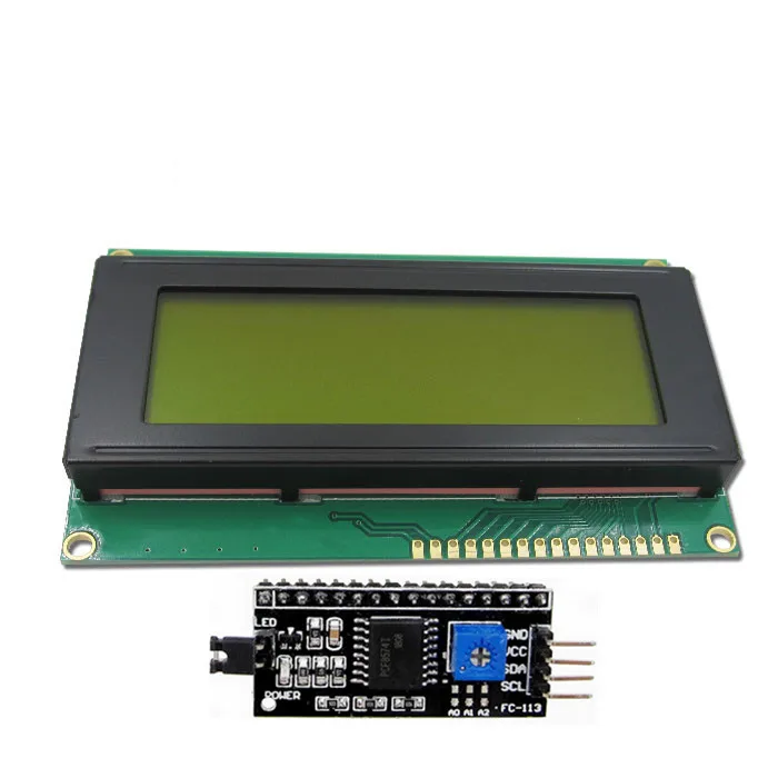 1PCS LCD2004+I2C 2004 20x4 2004A Blue/Green screen HD44780 Character LCD /w IIC/I2C Serial Interface Adapter Module