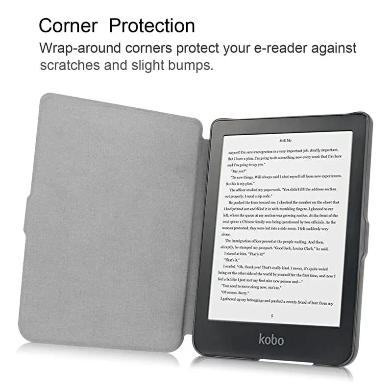 Novo premium magnético inteligente caso de couro do plutônio para kobo clara clara hd 6 n249 6.0 polegada caso ebooks capa protetora funda + caneta