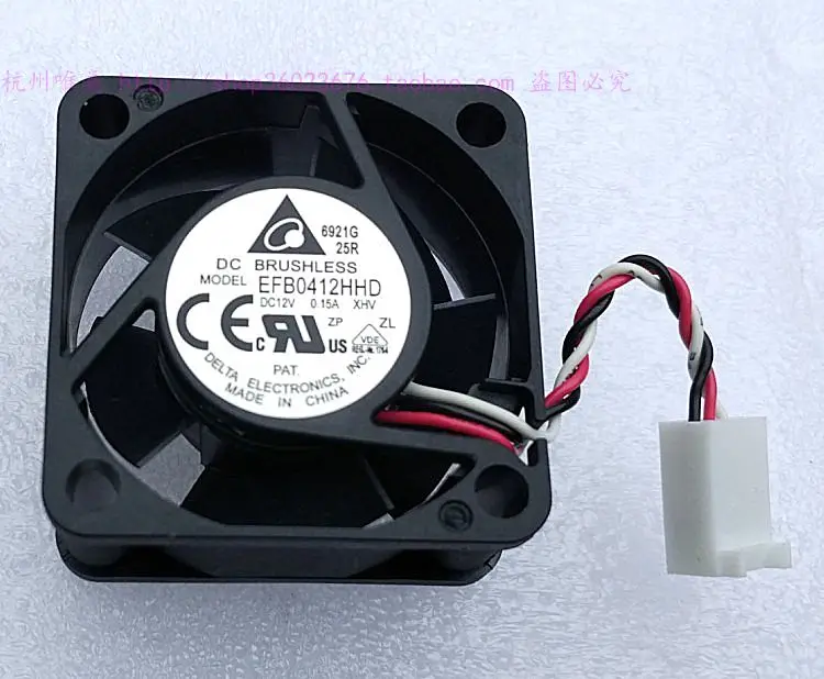 

NEW DELTA 4020 4CM EFB0412HHD XHV double ball bearing 3lines test speed 12V 0.15A cooling fan