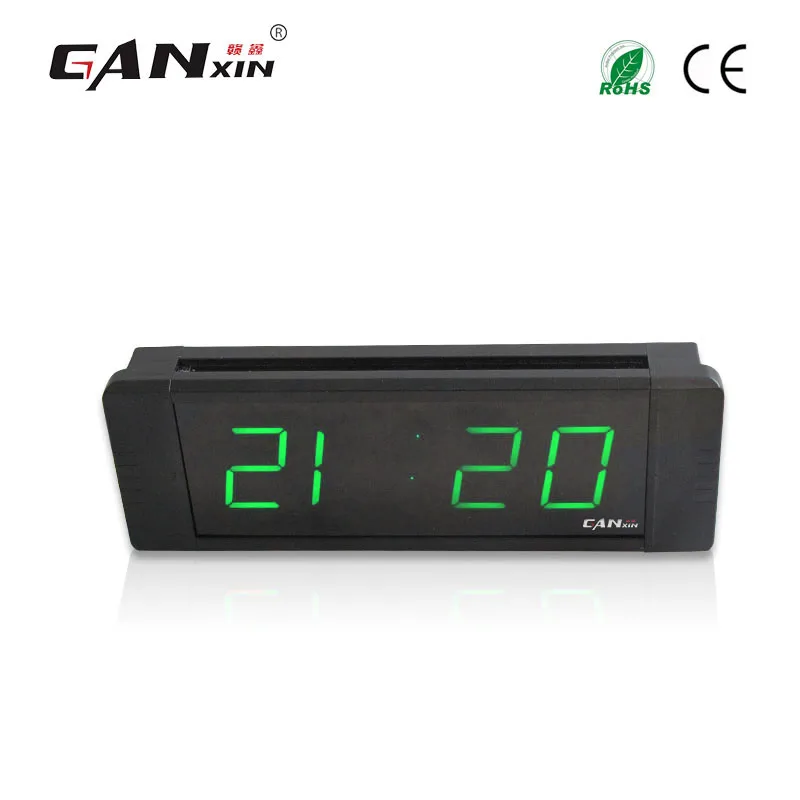 [Ganxin]1 Inch Remote Control Led Digital Small Wall Clock Multifunctional Electronic Table Watch Timers