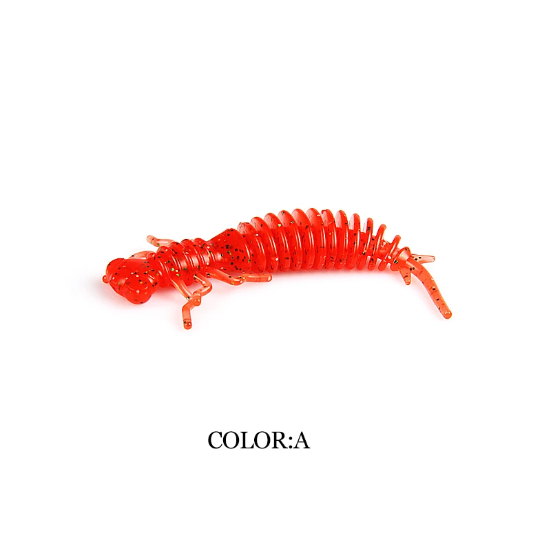 Supercontinent Larva Soft Lures 50mm 62mm 85mm Artificial Lures Fishing Worm Silicone Bass Pike Minnow Swimbait Jigging Plastic