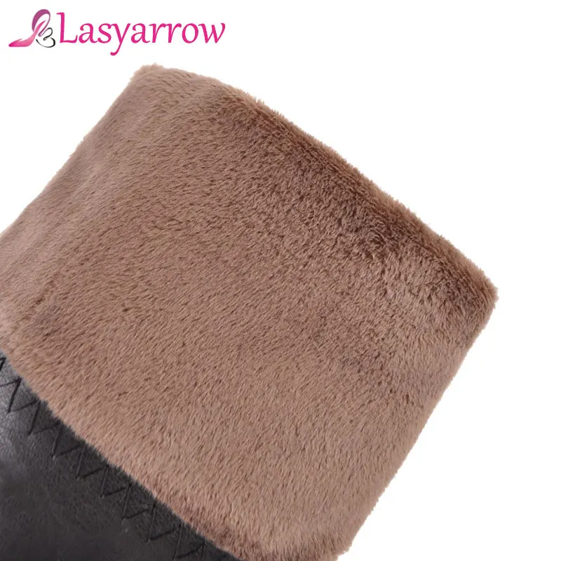 Lasyarrow Bling Bling Sopra Il Ginocchio Slim Fit Lunghi Stivali Scintillante Metallo Sottile di Alta Della Coscia Tacco Stivali Alti Pattini di