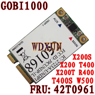 GOBI1000 모듈 무선 네트워크 카드, X200, X301, T400, W500, T500, 3G, 42T0961