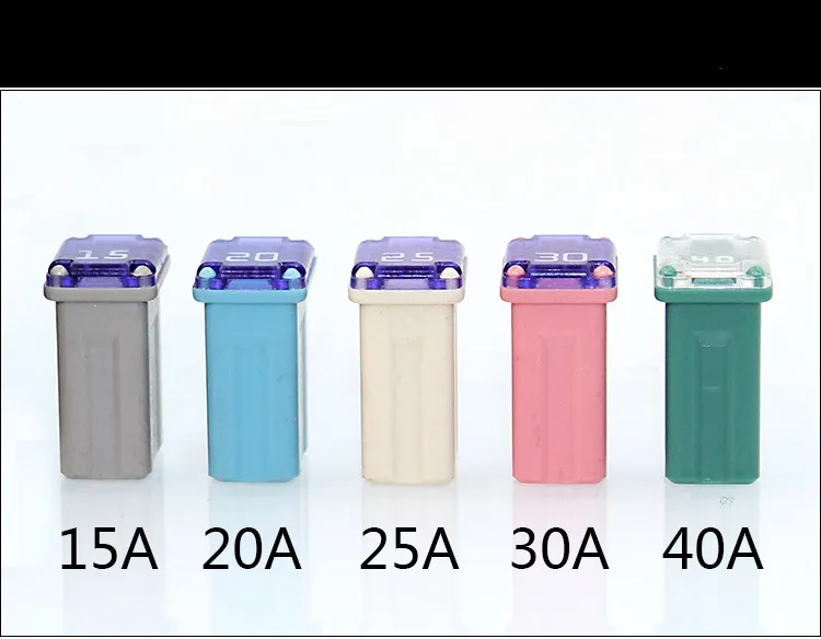 Micro Cartridge Fuses Mini Rectangle Fuse PEC Automotive Car Fuse J 15A 20A 25A 30A 40A For Ford Levin Toyota HYUNDAI LINCOLN