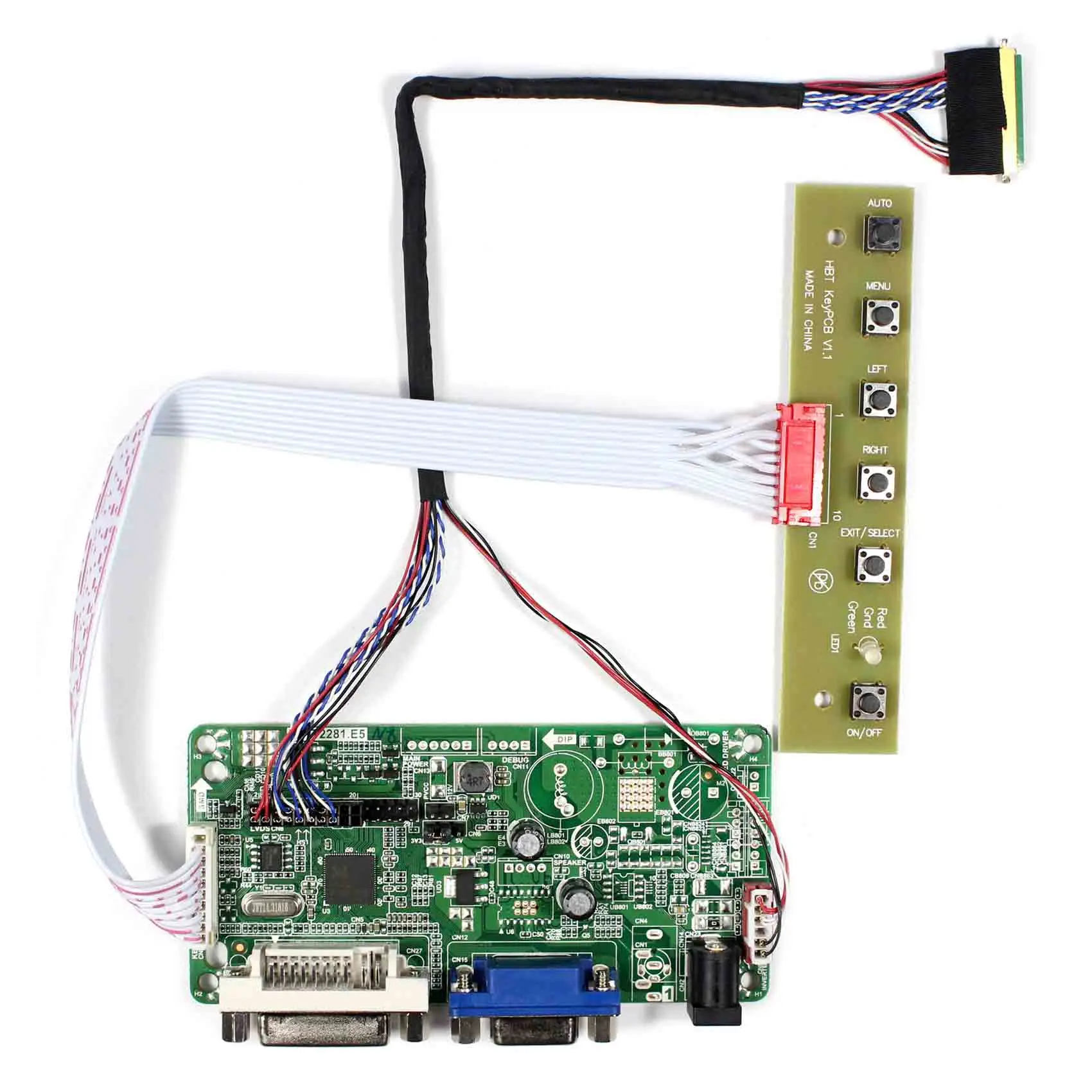 DVI VGA Lcd コントローラボード 10.1 "N101BCG-L21 1366 × 768 LP101WH2 LCD パネル