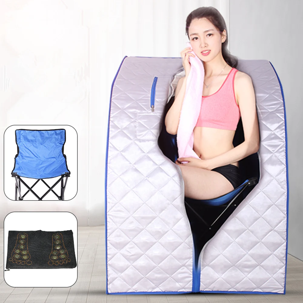 Infrared Sauna Personal Folding Home For Sauna Spa  Dry Portable Bath Room Carbon fiber plate heating Lose Weight Sauna Cabin