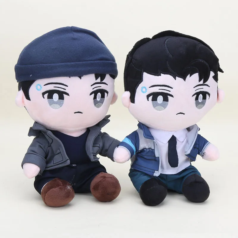 DBH Connor doll Detroit zostań człowiekiem Connor pluszowa zabawka nadziewane miękki pluszowy lalki