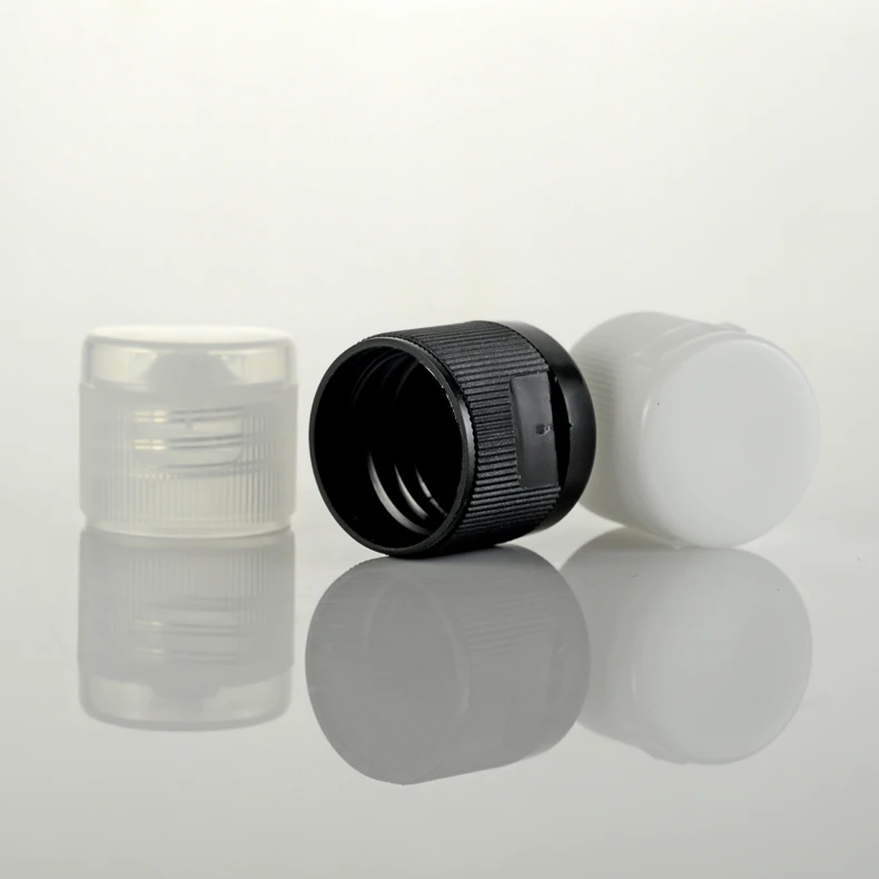 Wholesale 100 x 20MM 24MM White Black Clear Dispensing Cap Disc Snap Top Screw neck Cap only Use for 20/410 24/410