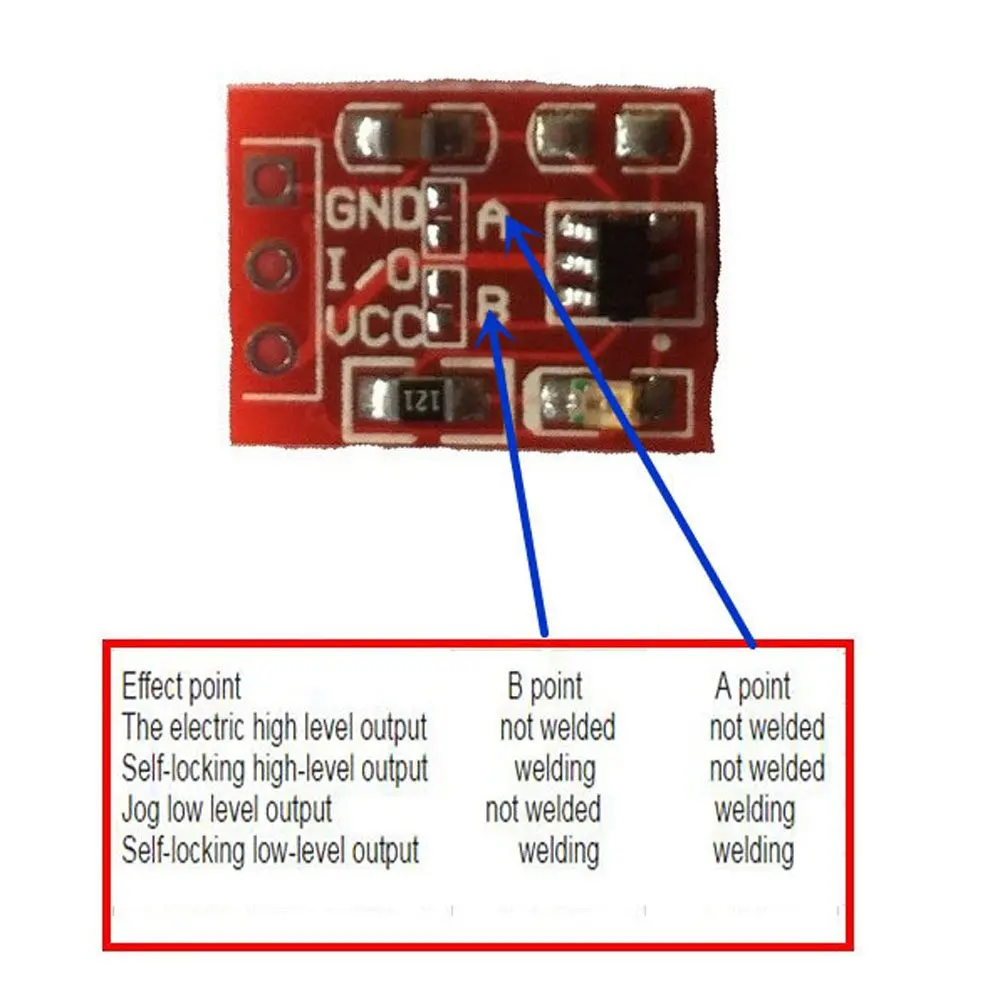 10PCS TTP223 Touch Key Switch Module Touching Button Self-Locking No-Locking Capacitive Switches Single Channel For Arduino l8