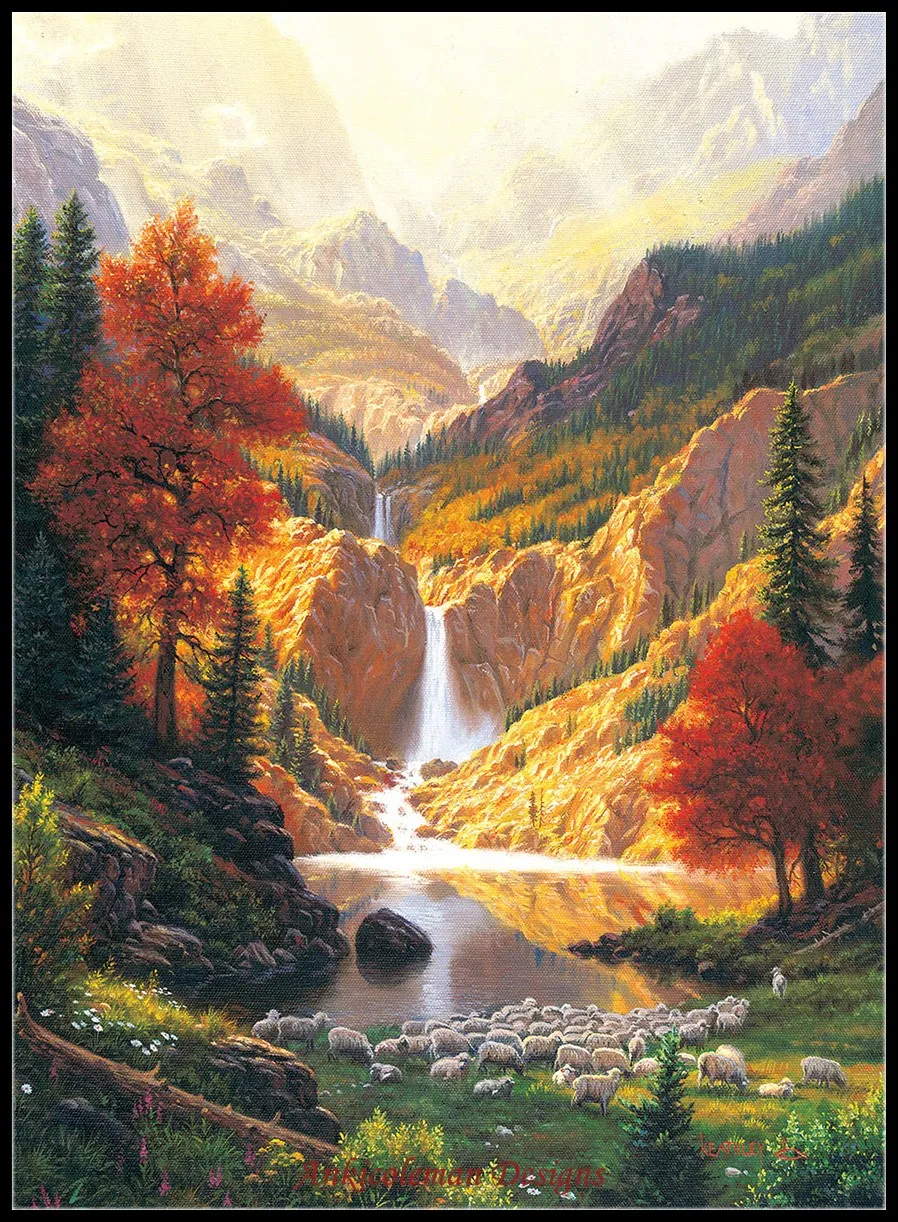 

Needlework for embroidery Crafts DIY DMC - Counted Cross Stitch Kits 14 ct Oil painting - Still Waters