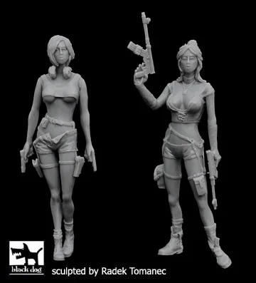 

1/35 model kit resin kit Post apocalyptic female