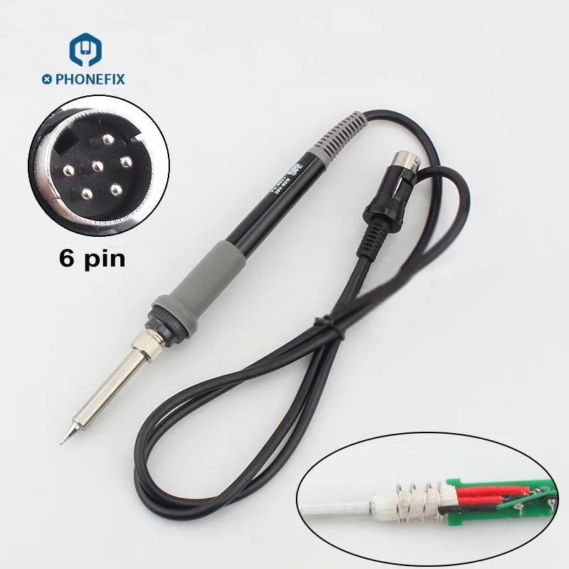 VIPFIX OEM soldering iron handle replacement for hakko FX-888 FX-888D Soldering Iron Handle with free soldering tips