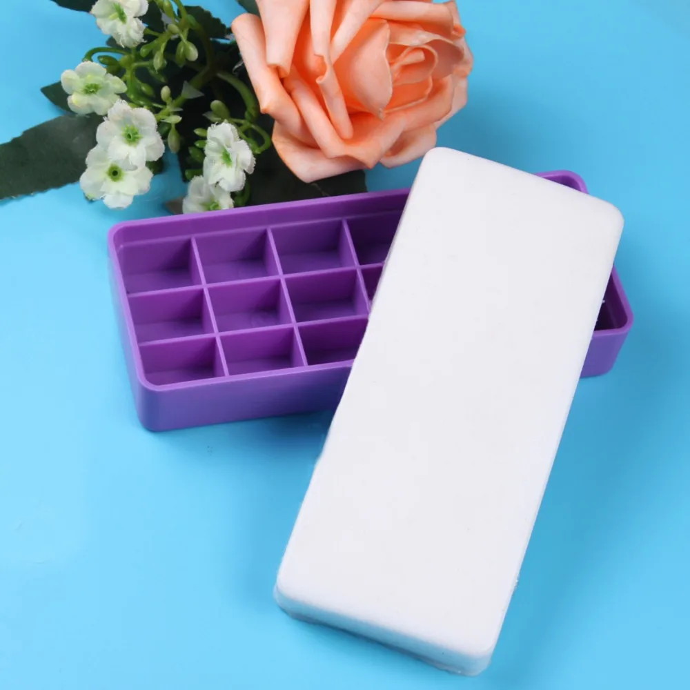 1 Pcs XXL Rectangle Silicone Soft Stamping Stamper Nail Art Stamper DIY Image Design Stamp Plate Transfer Tools