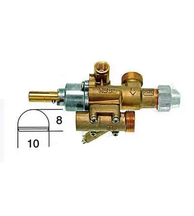 ACK CHINESE WOK RANGE PEL 22-S GAS BURNER CONTROL FFD VALVE HORIZONTAL OUTLET