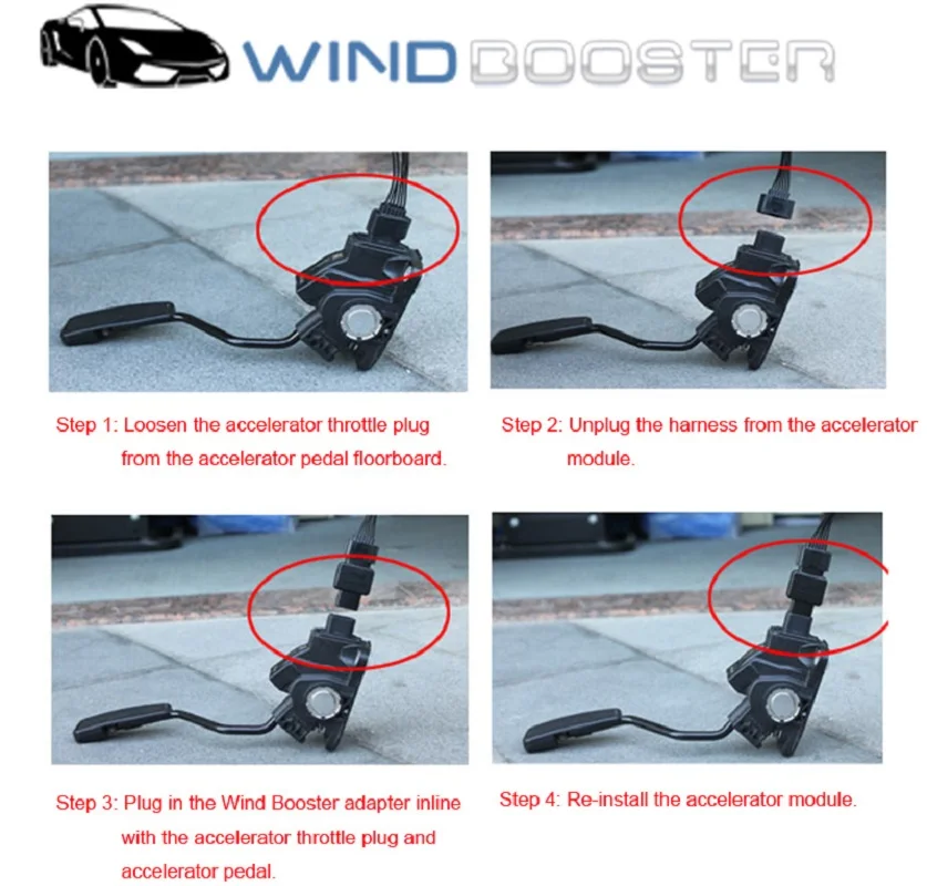 Elektronischer Gaspedal 9-Modus-Regler Wind Booster für Infiniti Isuzu Jaguar