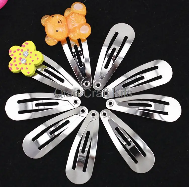 300pcs little snap Hair Clips high quality strong sturdy Baby Girl Kids Hair Pins hair bow Accessories 30mm lead and nickle free