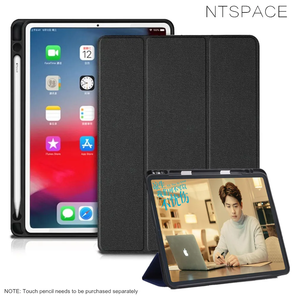 For Apple iPad Pro 12.9 2018 Soft Silicone Flip Leather Cover For iPad Pro 12.9