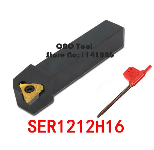 SER1212H16/ SEL1212H16 12*12 100mm CNC External Threading Tool Holder,Turning tools of Threaded for 16ER Inserts,type SER