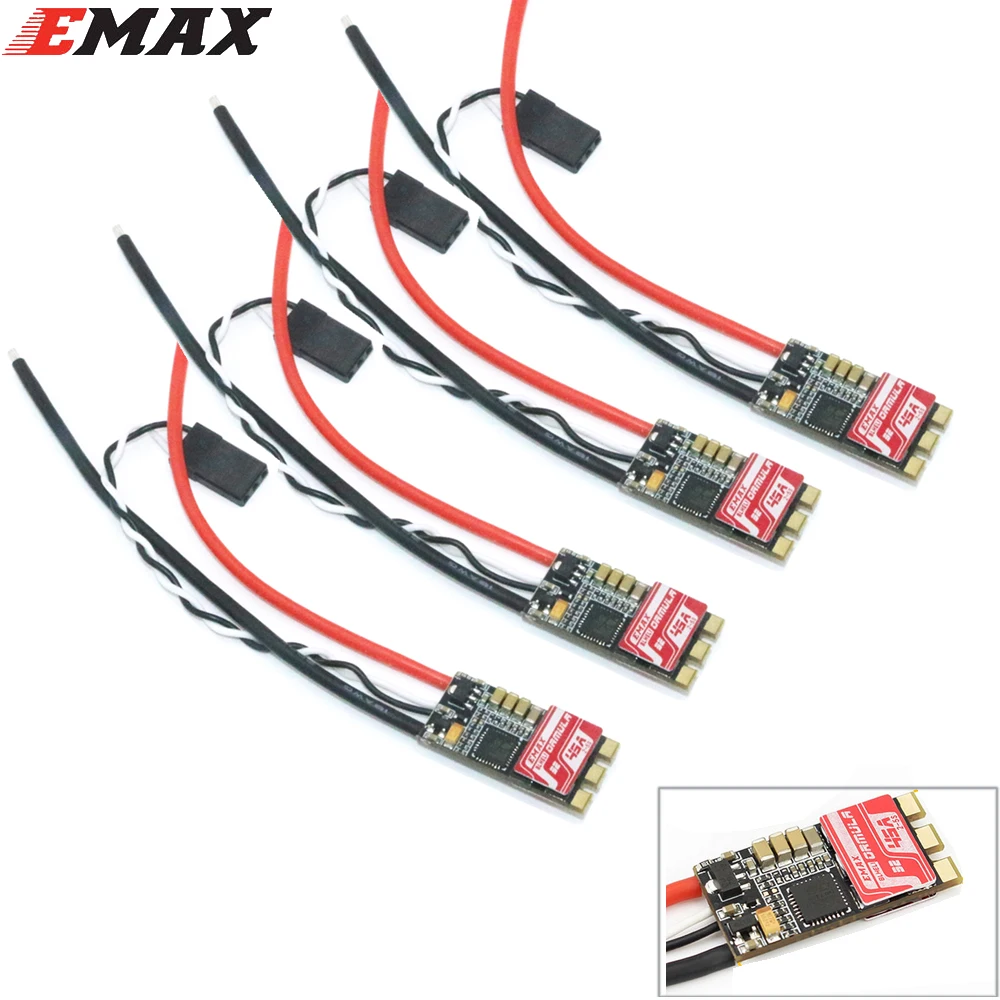 Emax Formula 45A ESC BLHeli-32 2-5S Bullet Brushless Speed Controller for RC Quadcopter Multicopter