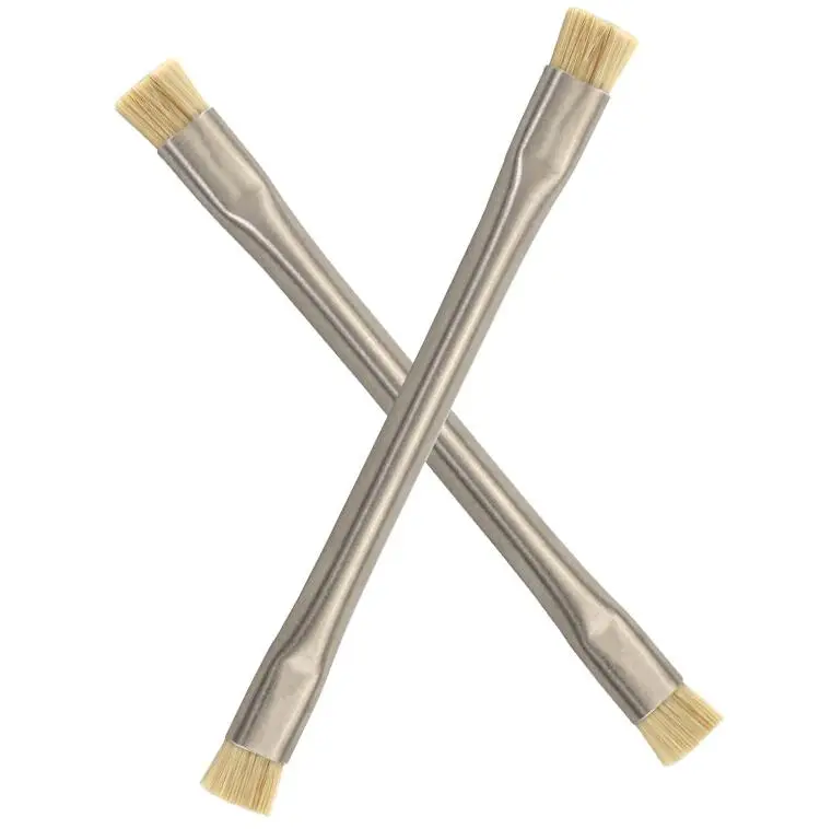 2 pz/lotto PCB Rilavorazione ESD Anti Static Dust Brush Per Il Telefono Mobile Tablet PCB BGA di Saldatura di Riparazione doppia spazzola laterale