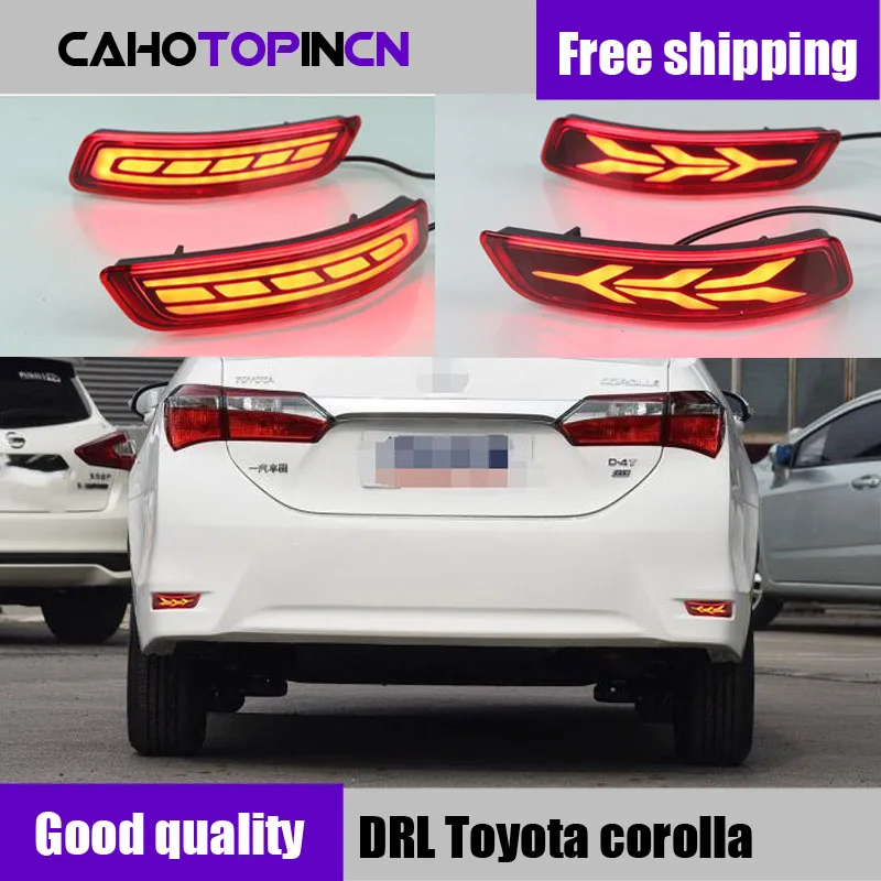 

For Toyota Corolla Altis 2014 - 2018 Multi-function Car LED Rear Fog Lamp Bumper Light Brake Light Dynamic Turn Signal Reflector