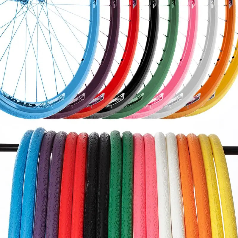 Bicycle Solid Tyre 700X23c Dead Tires Road Bike Tyres Fixed Gear Bike 700C 25/18C Explosion-Proof Inflation Free Inflatable