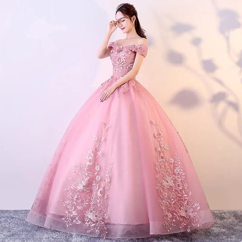 Rustshen – robe De Gala longue à épaules dénudées, avec des Appliques De fleurs, Robes De soirée De luxe