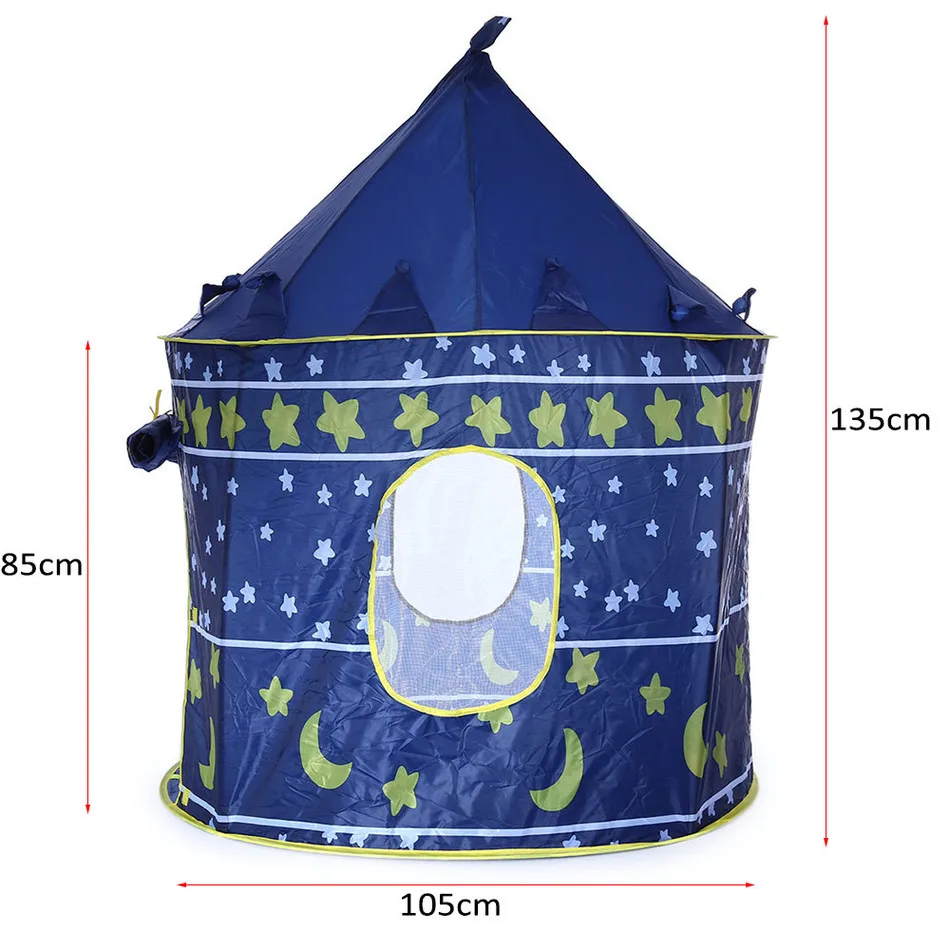 Opvouwbare Kinderen Strand Tent Baby Speelgoed Play Game House Kids Prince Castle Indoor Outdoor Toys Tenten