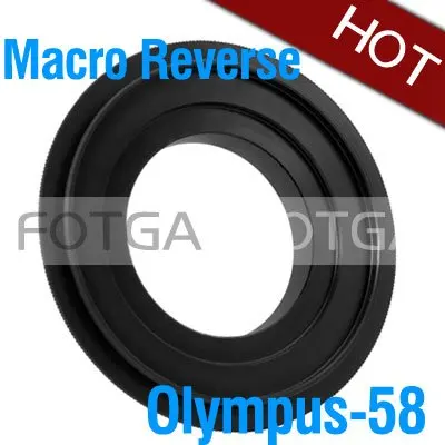 Fotga 58 มม. Macro Reverse Adapter แหวนสําหรับ Olympus E510 E520 E610