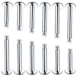 100pcs/lot Steel 14G 16G Steel Labret Ring Bar End Earring Studs Lip Piercings Tragus - Post Only No Ends in Gauges Body Jewelry