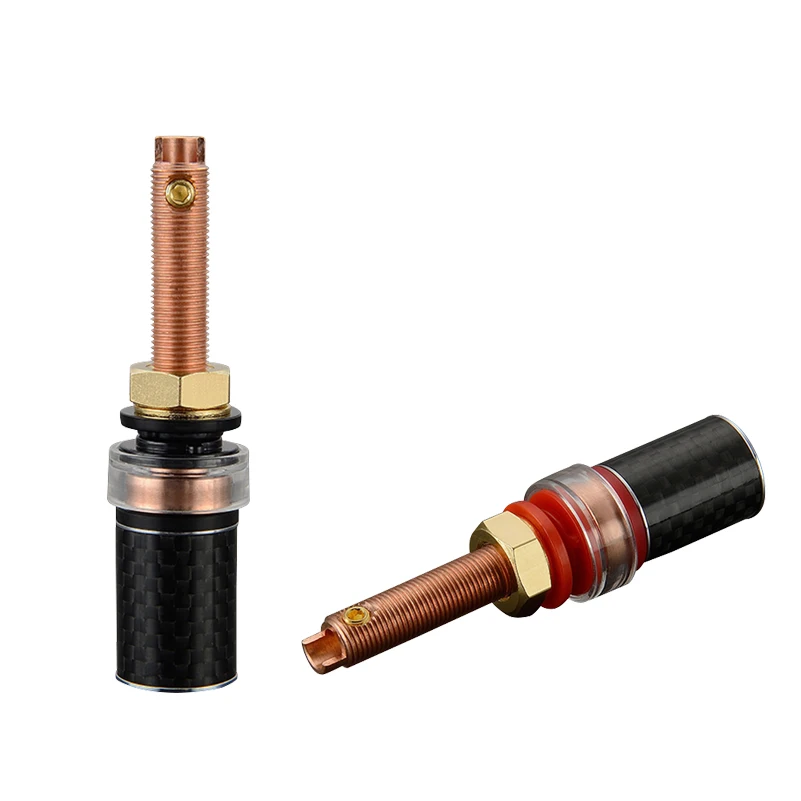 Viborg 4 stücke Hallo End Audio Binding Post Reinem Kupfer Gold/Rhodium Vernickelt Erhältlich BP614 Lautsprecher Terminals