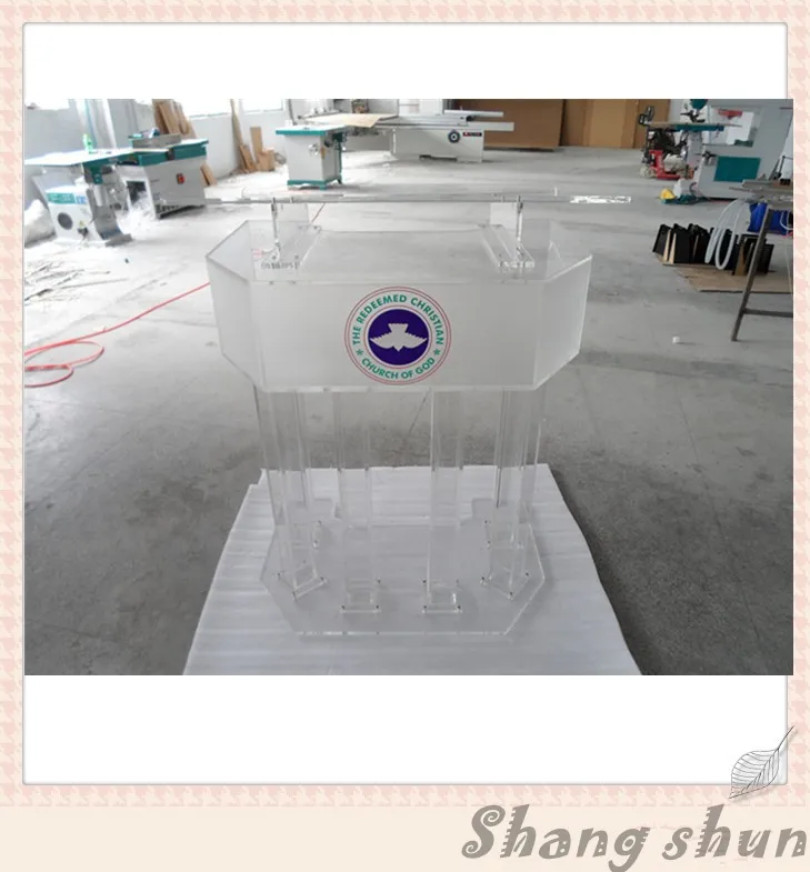 

Large Plexiglass Lectern Podium, Conference Lectern/Rostrum Acrylic Lectern Podium, Modern Church Podium, Church Clear Lectern