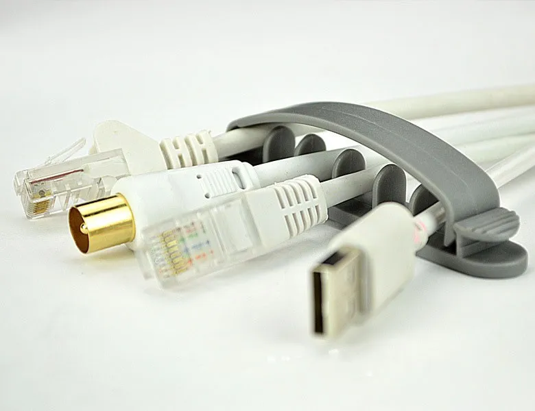 

Desktop computer Cable Winder wire line unit with five screens Flip the solid line with wire clip and paste type wire clip