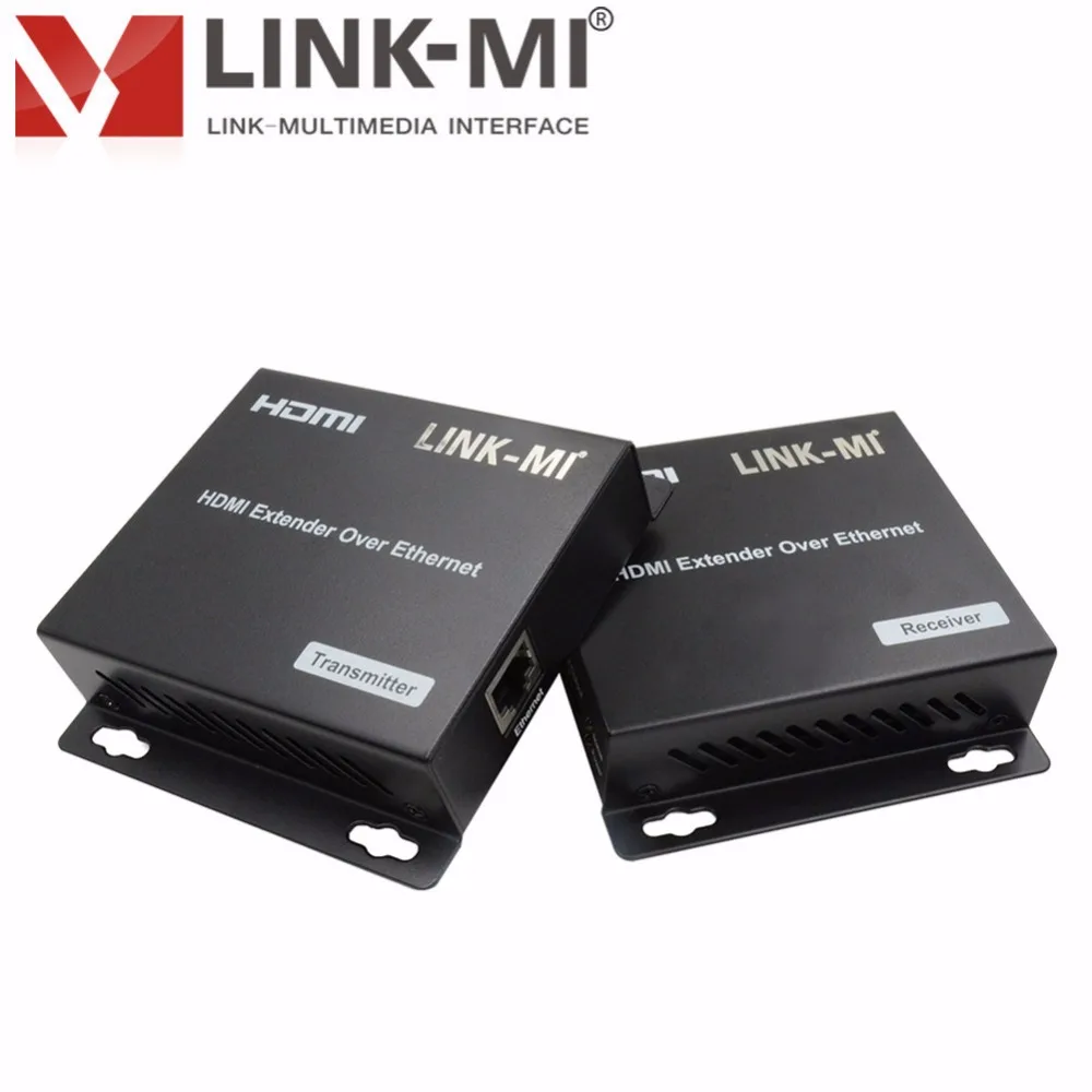 LINK-MI 120m HDMI Extender Over IP lan Cat6/6a/7 Ethernet with IR, 1080p support one to many, many to many Video Extender