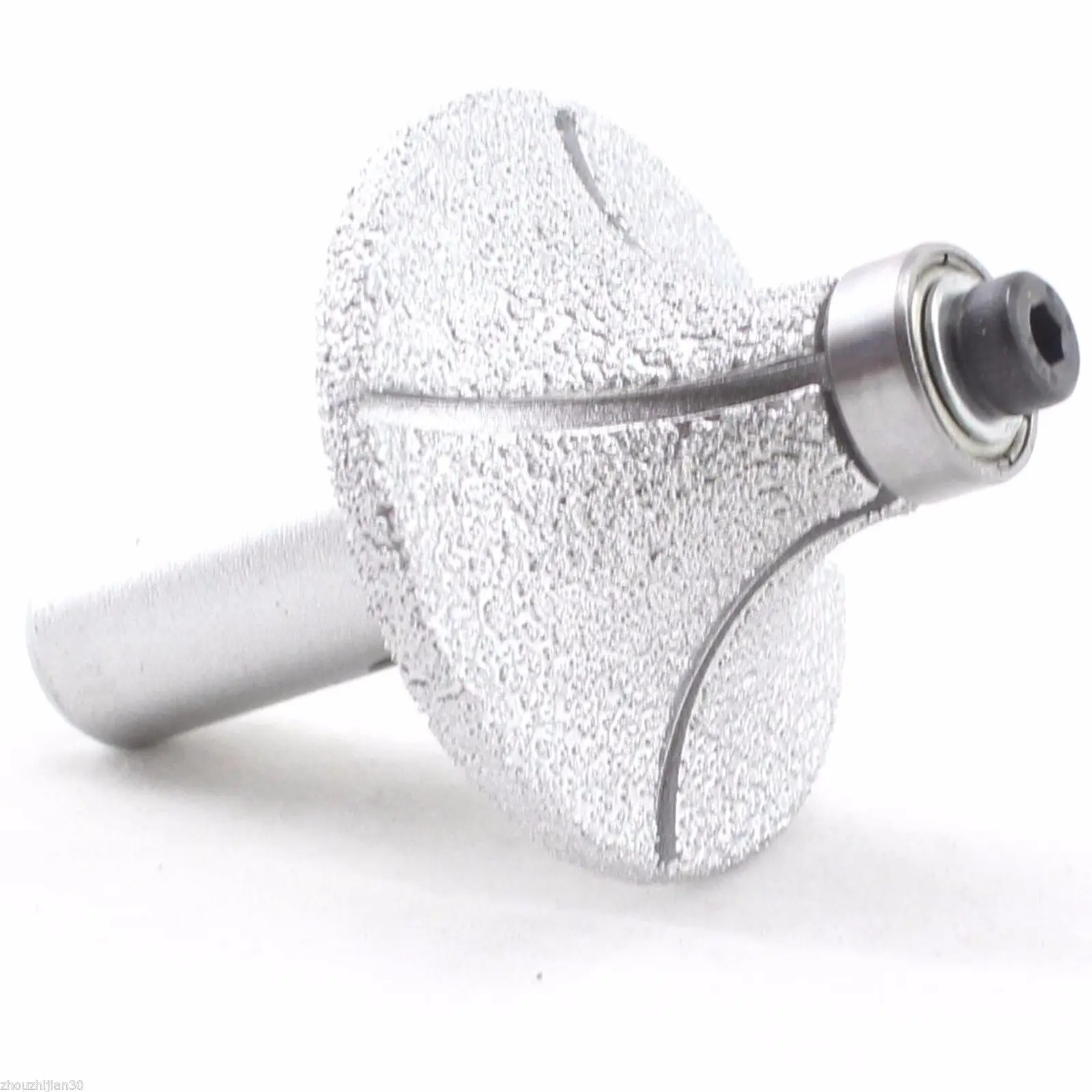 

Radius 15mm 19/32" inch Diamond BRAZED Profile Wheel Router Bit Bullnose Marble ILOVETOOL