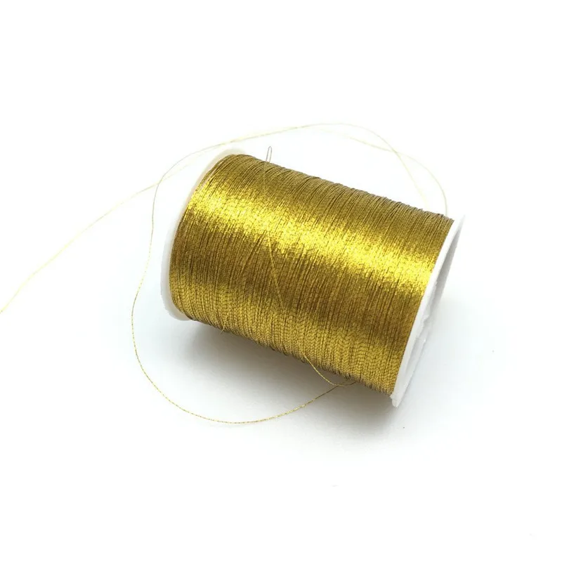 109 Yards Gold Cord Nylon Thread Cross Stitch Strong Threads For DIY Embroidery Handmade Braided Sewing Supplies