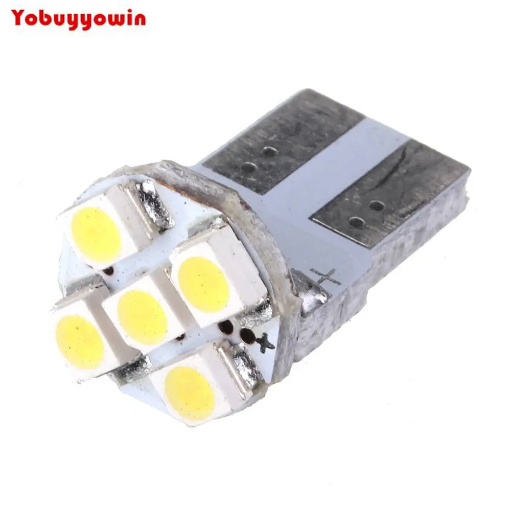 10 x T10 W5W 5 LED 1210/3528 SMD Auto Vehicule Ampoule Voiture Lampe 194 168 Blanc Pur DC 12V