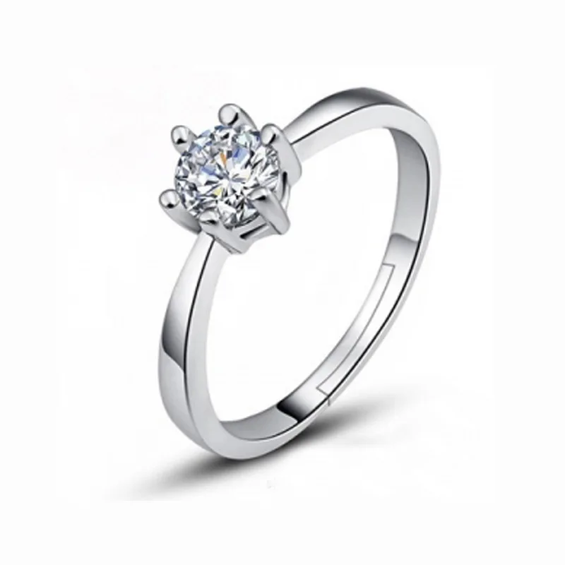 Korean Fashion Creative Rhinestone Claw Chain Zircon Ring Women\'s Wedding Ring Jewelry Accessories Wholesale Luxury Rings