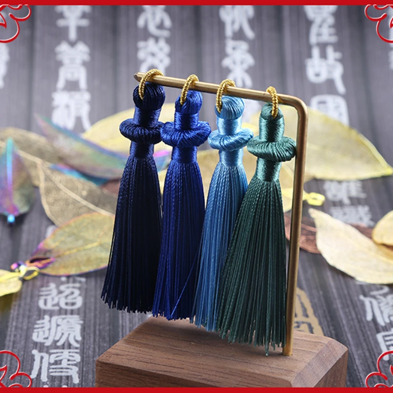 2PCS 8CM Hanging Ring Tassel Jewelry Curtain Garments Decorative Accessories DIY Key Cell Phone Bag Fringe Trim Tassels Pendant