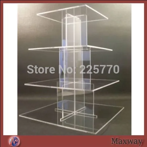 

High-quality Stable 4 tiers Acrylic Cupcake Display Stand