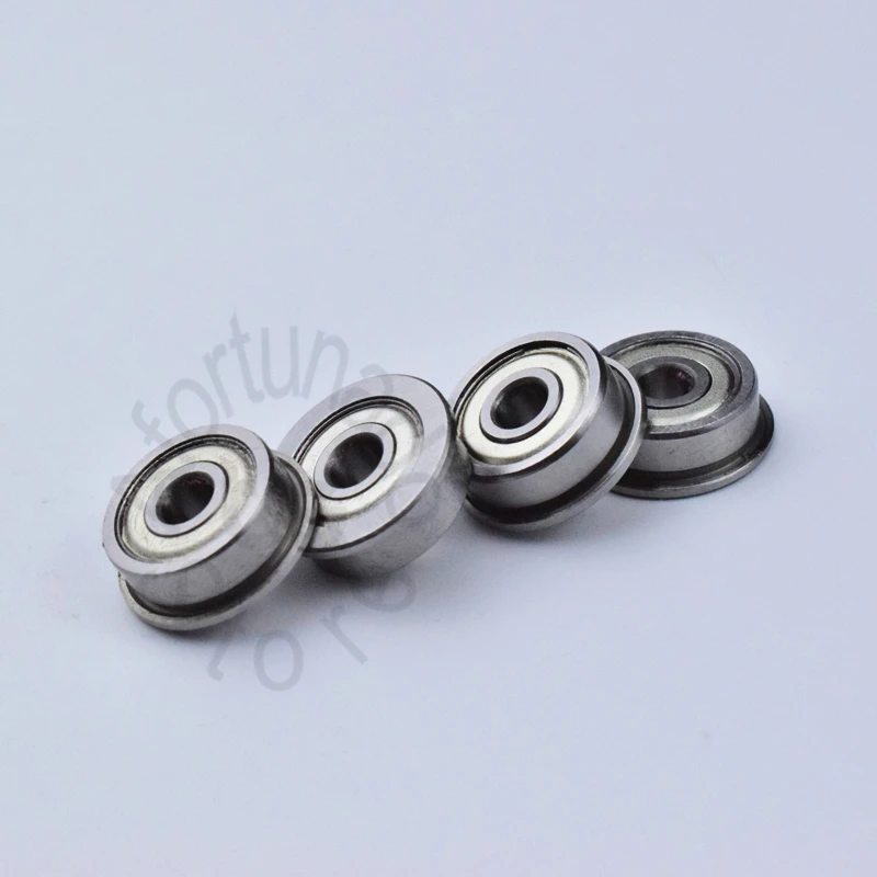 F624ZZ 4*13(15)*5mm 10pieces free shipping bearing ABEC-5 624 Flange bearings 624 F624 F624Z F624ZZ chrome steel bearing