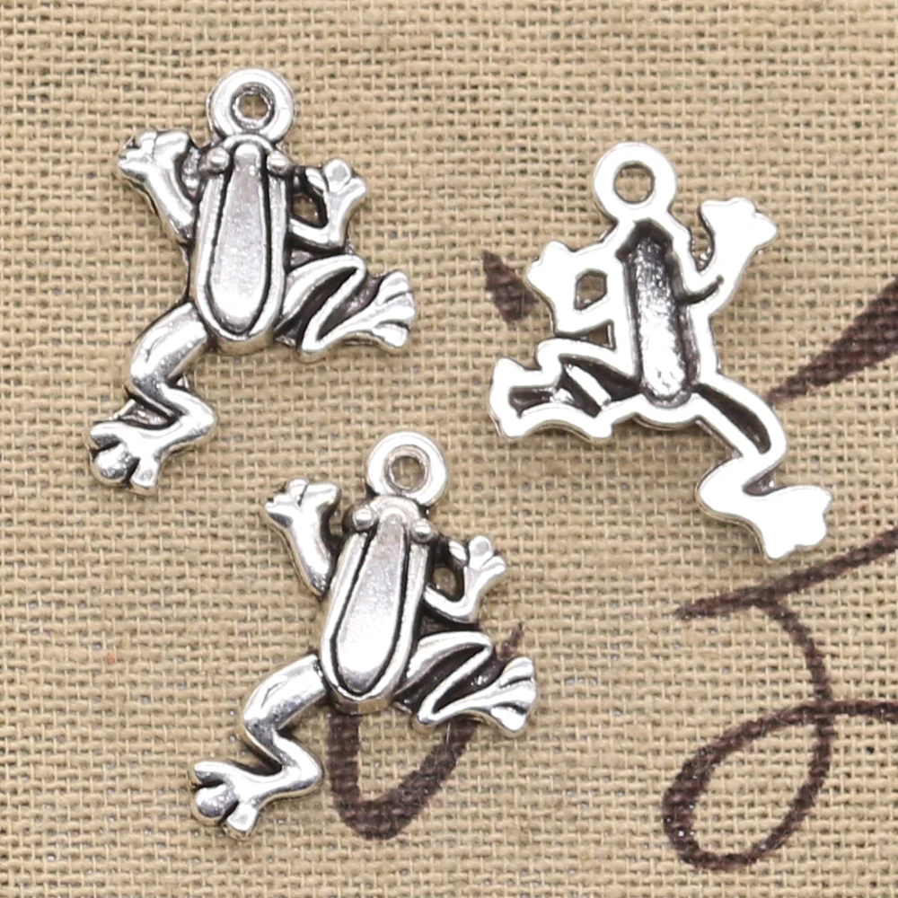 15pcs Charms Frog 16x13mm Antique Making Pendant fit,Vintage Tibetan Silver color,DIY Handmade Jewelry