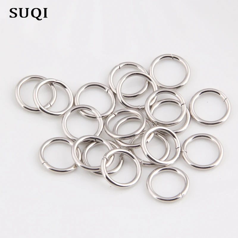 10Pcs/Pack 35mm thickening Metal Key Holder Split Rings Unisex Keyring Keychain Keyfob Jewelry Accessories jump Ring silver