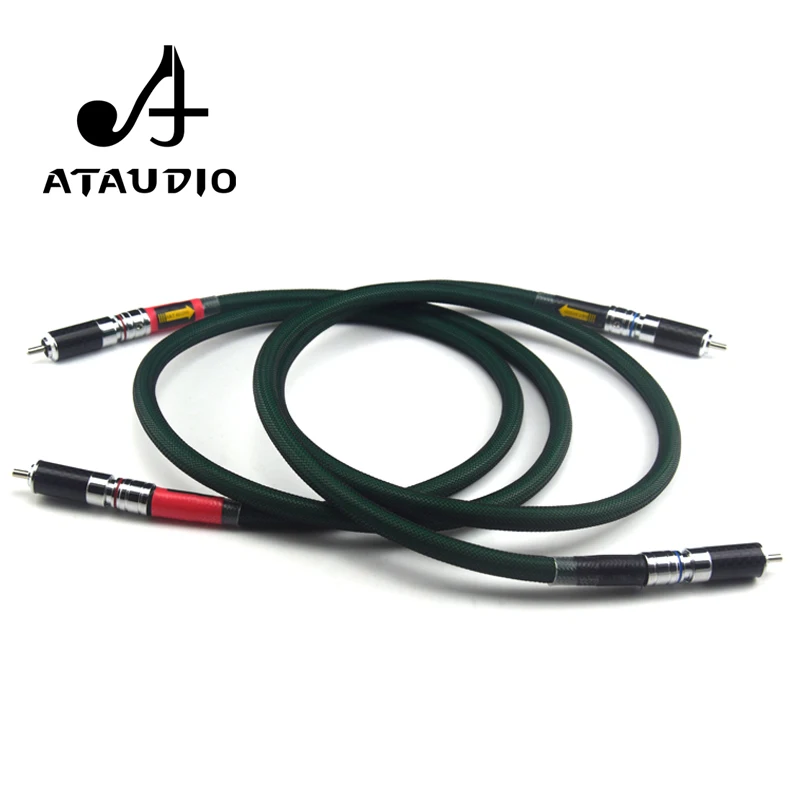 ATAUDIO 2328 Hifi RCA Cable Hi-end Silver Plated 2rca male to 2rca male CD Amplifier Interconnect Rca Cable